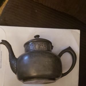 Antique Jennings Bros Decorative Teapot